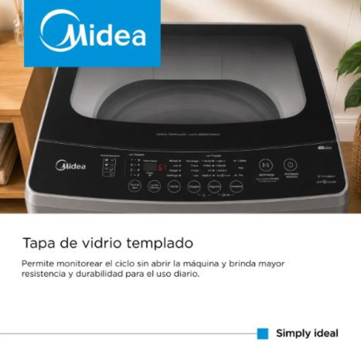 MIDEA LAVARROPAS C/SUPERIOR 7.5KG MLS-75GE04N SILVER - Vista 6