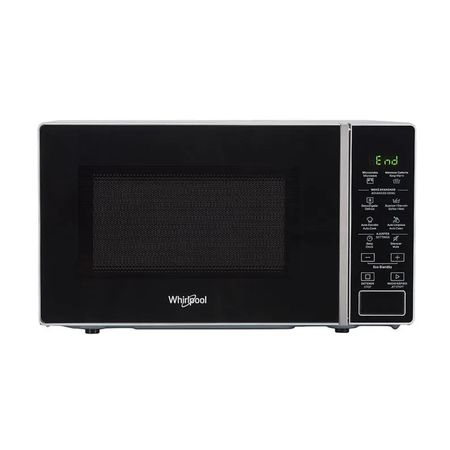 MICROONDAS WHIRLPOOL WMS20BS 20 LTS DIGITAL BANDEJA NEGRO PLATA