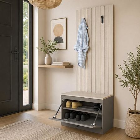 Recibidor Funcional DS Home Gris 64x180x36 cm