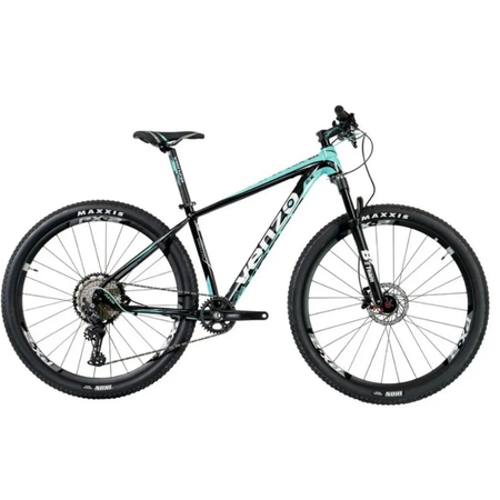 Bicicleta MTB Venzo Atix Comp 12V R29 Negro/Teal Disco Hidr. Talle M