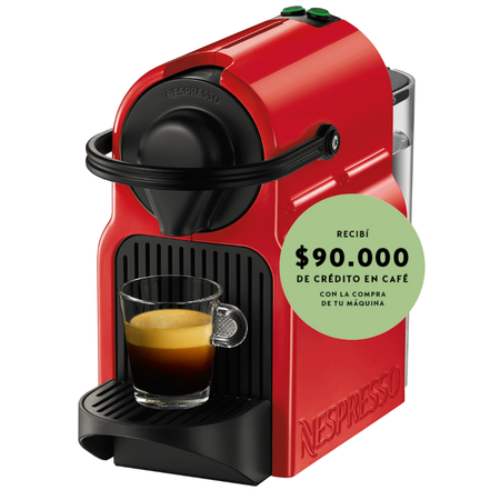 Cafetera Nespresso Inissia Roja C40-AR-RE-NE5-IMPO