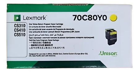 Tóner Lexmark CS310 CS410 CS510 Amarillo 1K