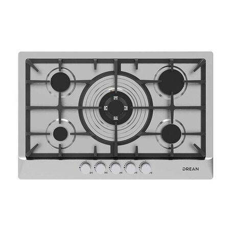 Anafe A Gas Drean Agdr76cia 76cm Acero Inox Perillas Metal 