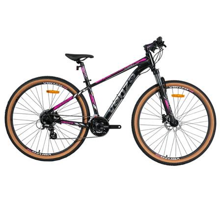 Bicicleta MTB Venzo Thorn Shadow R29 24V Negra/Rosa Disco Hidr. Talle M