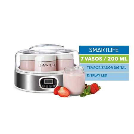 Yogurtera Eléctrica Smartlife Acero Inoxidable Sl-ym2305