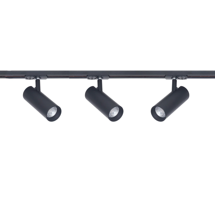 Riel 1 Mts 1 Efecto + 3 Cabezales Mex Led 10w 15 24 Y 36° - Vista 1