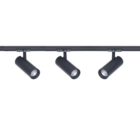 Riel 1 Mts 1 Efecto + 3 Cabezales Mex Led 10w 15 24 Y 36°