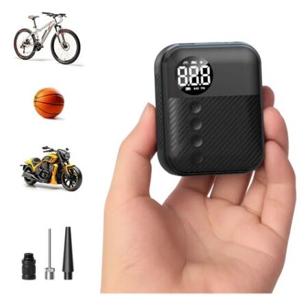 Inflador Portatil Digital Para Moto/ Bici 45w T-2161 Gross