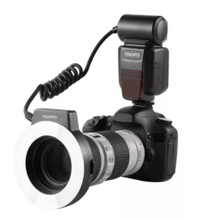 Flash Anular Macro Triopo Tr-15exn Ttl Para Camaras Nikon