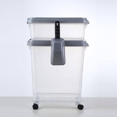 Contenedor De Alimentos Doble Con Cierre Hermetico Y Ruedas Proline ALIPR141PI