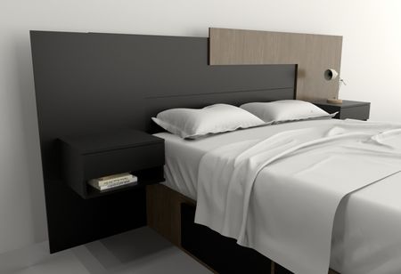 Respaldo Box 1,40m.y 1,60m. Olmo F. Negro M. Tables