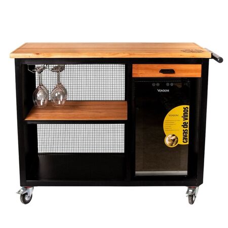 Barra Bello Iron Wood C Cava 18 Botellas 120 x 60 x 98 Cm