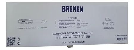 Juego Bremen de Tapones de Cárter 18 Piezas con Llave