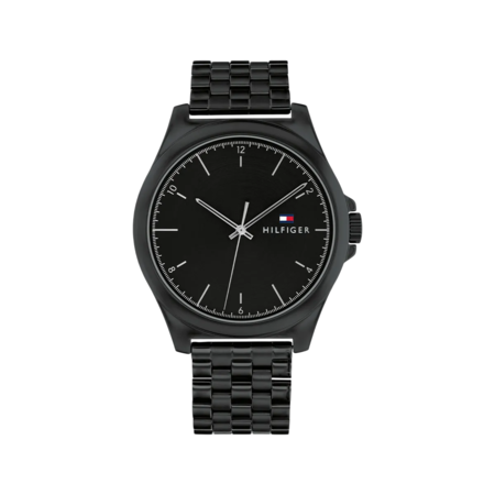 RELOJ ANALÓGICO TOMMY HILFIGER - NEGRO CAJA ACERO INOX MALLA ACERO INOX (RTH0782)