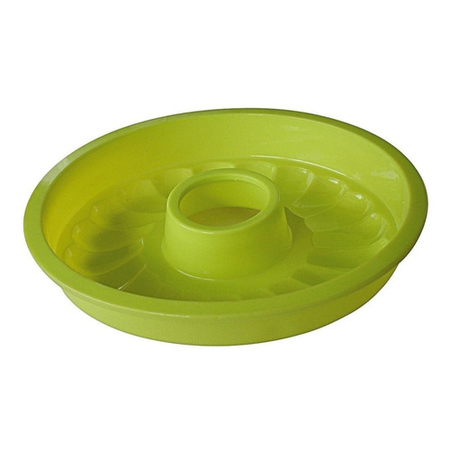 Molde Silicona 26Cm Savarin Flanera Verde Horno Microondas