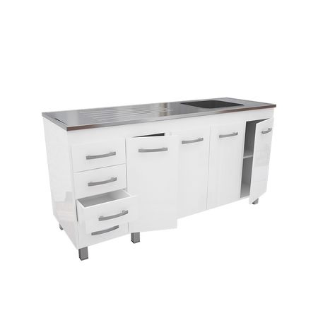 BAJO MESADA ORLANDI 610 PREMIUM 1.60 4P 4C BLANCO