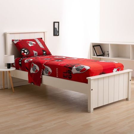 Juego De Sábanas River Plate 1 1|2 Plazas Varios