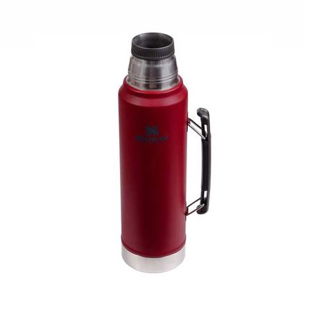 Termo Stanley Clasico 1 Lt con Tapón Cebador Rojo