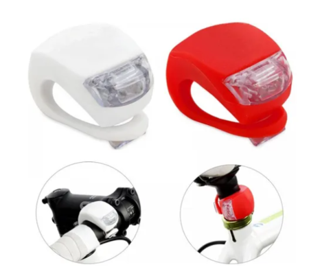 LUCES BICICLETA DELANTERA Y TRASERA DE SILICONA