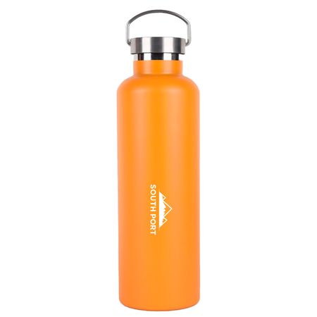 Botella Naranja South Port Térmica Deportiva 750ml Acero Inoxidable