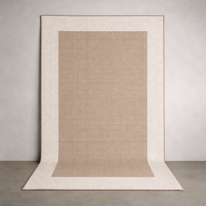 Alfombra simil Yute Natural y Beige - 250x350cm - Vista 4