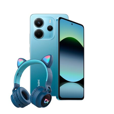 Combo Redmi Note 14 6+128GB Ocean Blue + Auriculares Dekkin Gato Verdes