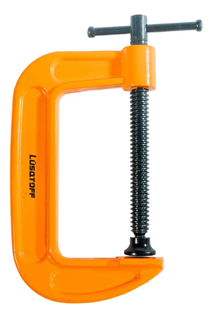 Prensa Sargento Tipo G 150mm Lusqtoff L7654 Acero Fundicion