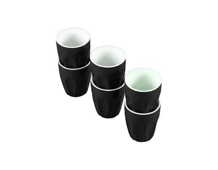 Mug 90Cc Negro Mate Set X 6