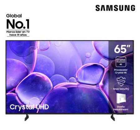 SMART TV 65" SAMSUNG CRYSTAL UHD U8000F