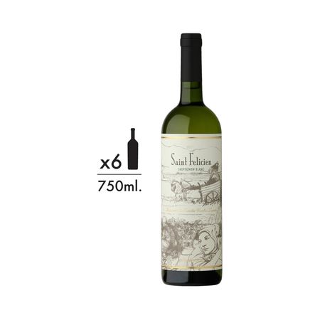 Vino Blanco Saint Felicien Sauvignon Blanc Caja x 6