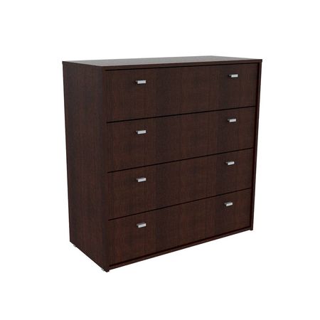 CÓMODA CAJONERO MOSCONI NATURE 4 CAJONES MELAMINA 80935 COLOR WENGUE