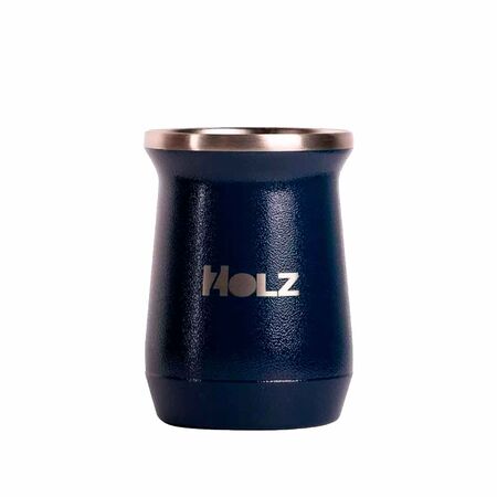 Mate Holz Modelo Pampa Color Azul 14 X 8 X 8 Cm