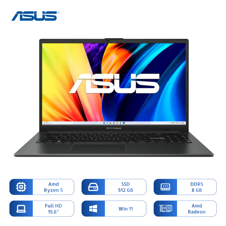 Notebook Asus Vivobook Go E1504fa-ws51 Ryzen 5 40 512gb Ssd 8gb 15.6 Pulg - Vista 1