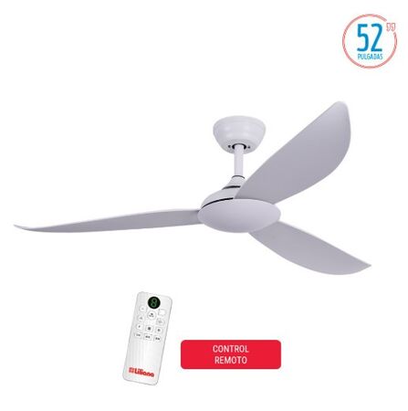VENTILADOR TECHO LILIANA VTHP813R ASPAS PLASTICA