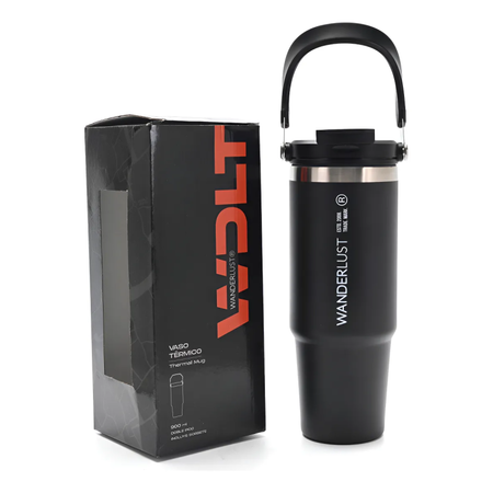 Wanderlust Vaso Termico Doble Pico Y Sorbete 900ml 40610 Negro