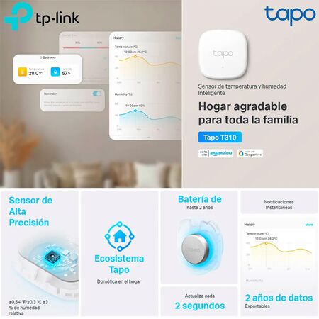 Smart Home Tp-Link Tapo T310 Sendor Temperatura Humedad Smart