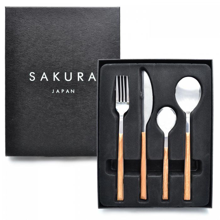 Set De Cubiertos Sakura 24 Piezas Wood - Vista 1