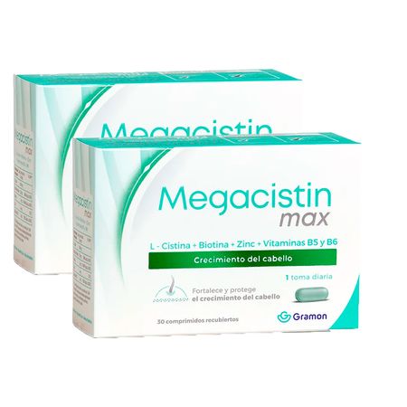 Megacistin Max Anticaida Fortalecedor Cabello X60 (2x30) Com