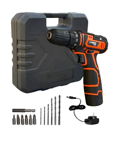Taladro Inalambrico 20mm Versa Max Kstcd0229 12v Con Mechas Negro/naranja - Vista 1