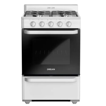 Cocina a gas Drean 56cm Blanca Easy Clean Con Parrilla CD5602AB0
