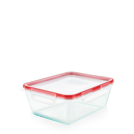 Hermetico Contenedor Fresh Lock Rectangular 470cc Pyrex Transparente