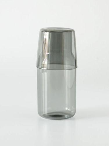 Jarra Y Vaso Blackly Gris 500ml 250ml Vidrio Gris - Vista 2