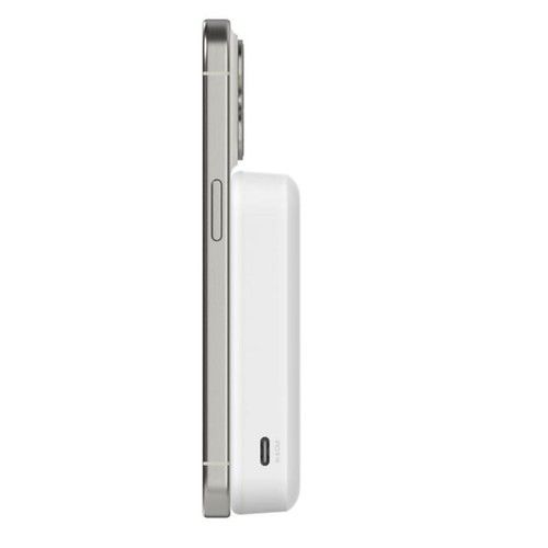 Batería externa magnetica Belkin 10.000 mAh Stand Qi2 15W Blanco - Vista 6