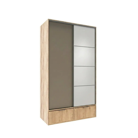 Ropero Delos Duo 2 Puertas Corredizas Espejo 120cm 