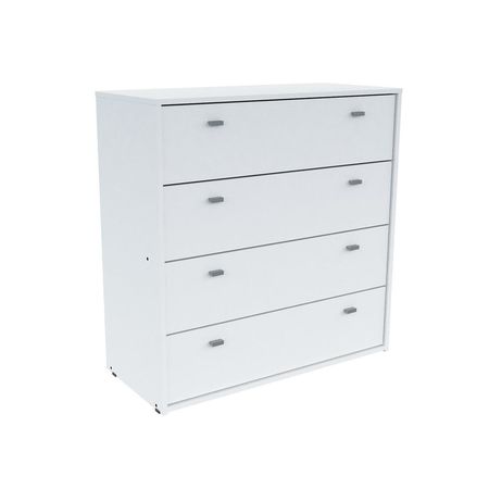 CÓMODA CAJONERO MOSCONI NATURE 4 CAJONES MELAMINA 80966 COLOR BLANCO