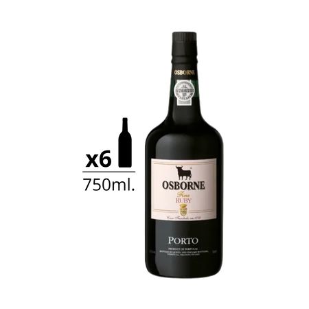 Vino Dulce Oporto Osborne Ruby Caja x 6
