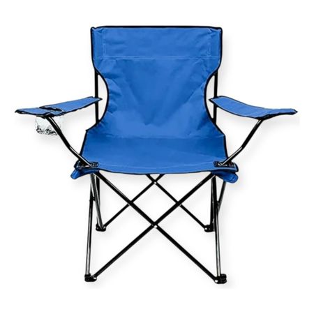Sillon Silla Reforzado Plegable Camping Porta Vaso Bolso