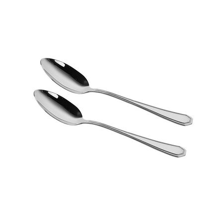 Cuchara De Mesa Larhaus Paris Acero Inoxidable X 12 Unidades Plateado