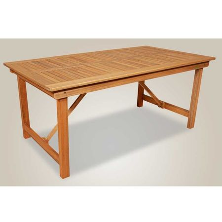 Mesa Rectangular Iguazú Max 1.80 Mts Plegable Ecomadera Eucaliptus Impregnado