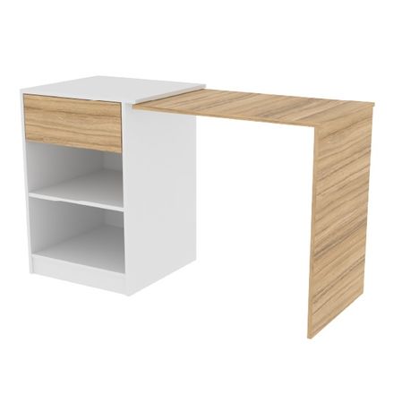 Escritorio Plegable Fiplasto ES1007 Blanco Y Coco